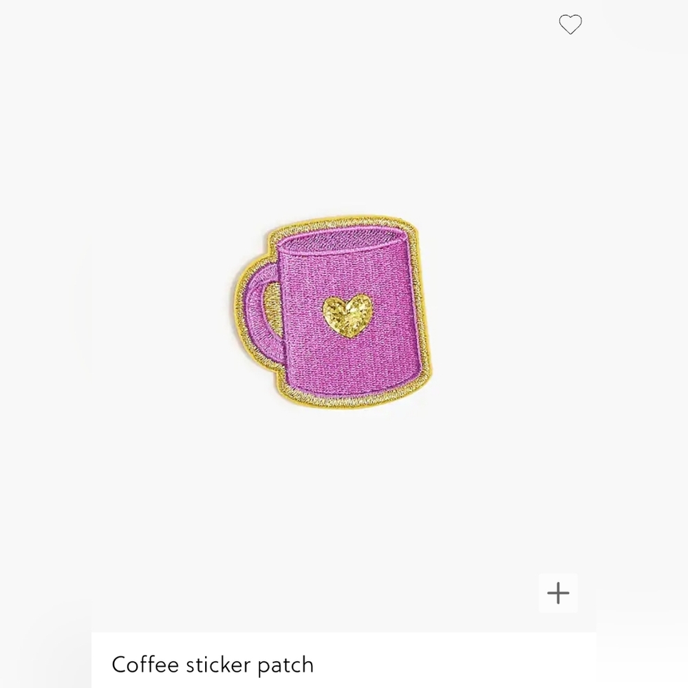 Free with purchase NWT J. Crew Coffee sticker patch